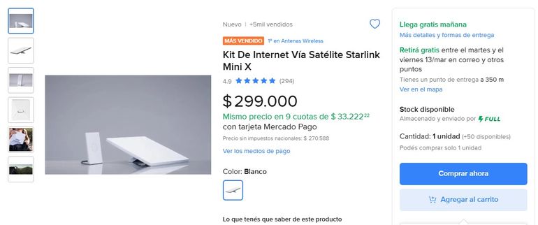 El kit Mini X también se comercializa a través de Mercado Libre. El kit Mini X también se comercializa a través de Mercado Libre.