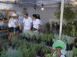 fiesta de la confluencia: el festival tuvo hasta un vivero para llevarse plantas
