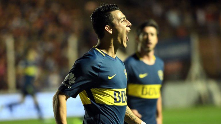 Cristian Pavón abrió la cuenta con una definición en la que se complicó antes de ponerla