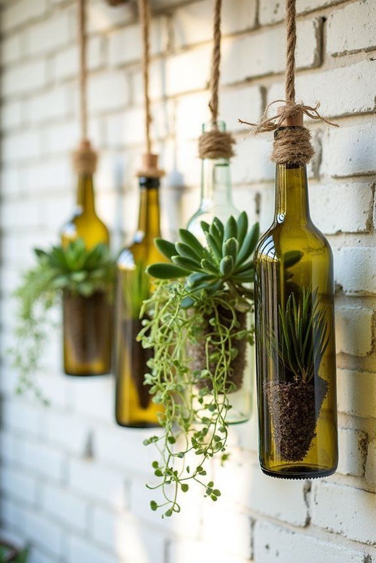 Macetas y terrarios, alternativas para las botellas de vidrio. Macetas y terrarios, alternativas para las botellas de vidrio.