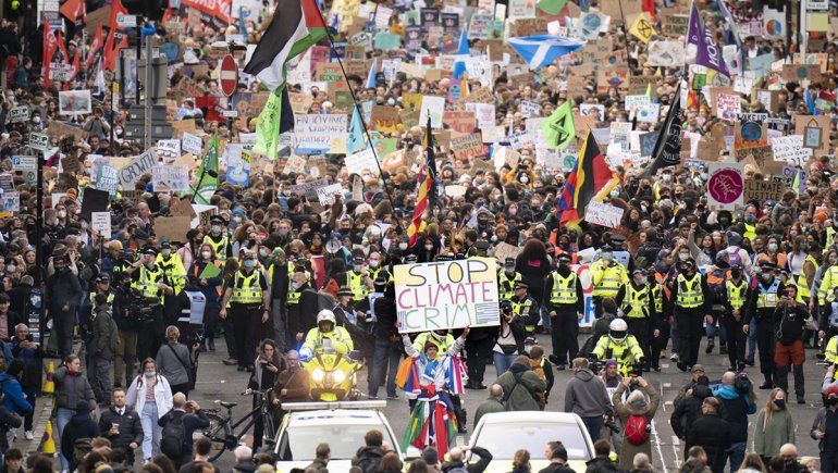 COP26: una multitud marchó en Glasgow