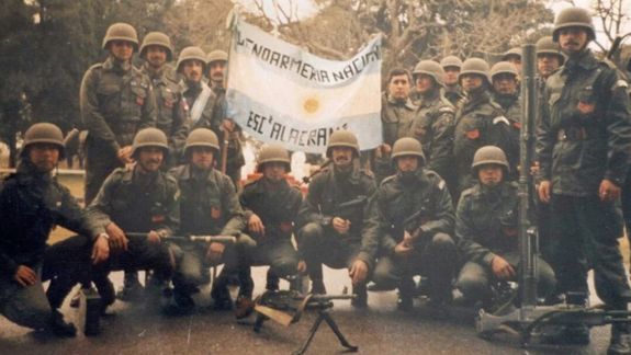 El Escuadrón Alacrán de Gendarmería durante la Guerra de Malvinas.