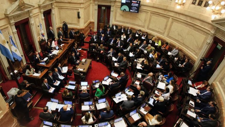 El Senado entró en cuarto intermedio en el debate por la Ley Bases.