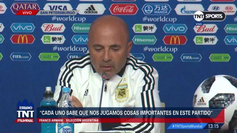 Sampaoli: Argentina empieza a jugar el Mundial mañana
