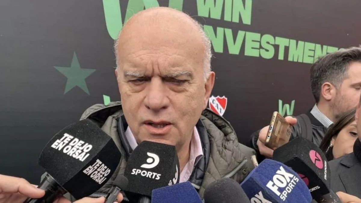 Néstor Grindetti, presidente de Independiente