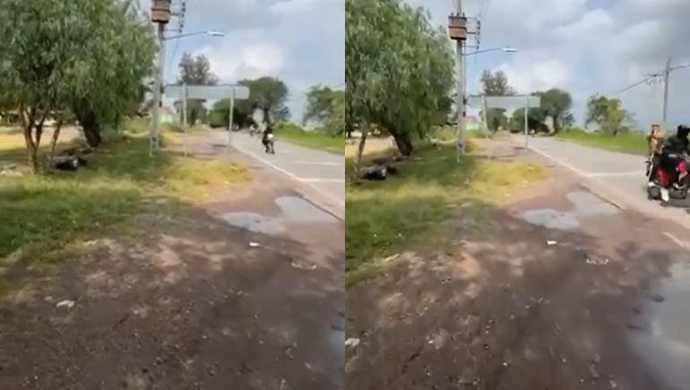 Denunciaba en vivo la presencia de baches y le dispararon a quemarropa desde una moto en México.