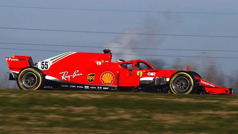 Carlos Sainz tuvo su primera prueba arriba de un monoplaza Ferrari de Fórmula 1