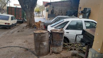 denunciaron a otro acumulador: tenia un taller sobre la vereda denunciaron a otro acumulador: tenia un taller sobre la vereda