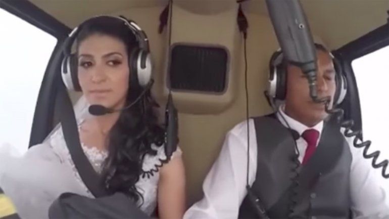 El vuelo con el que quiso sorprender al novio duró unos 25 minutos.