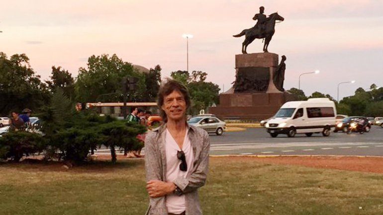 Mick Jagger se fotografió en Palermo y revolucionó Twitter.