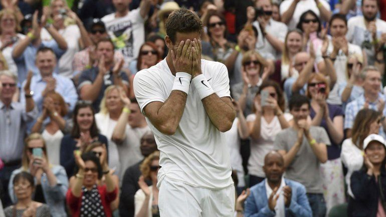 Del Potro se emocionó después del triunfo