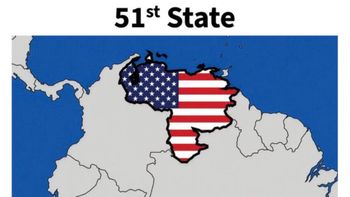 La polémica imagen que publicó Donald Trump sobre Venezuela. La polémica imagen que publicó Donald Trump sobre Venezuela.