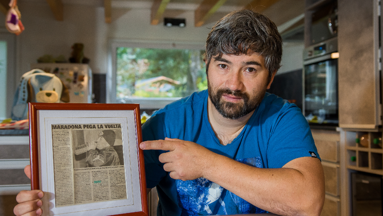 El pibe de 15 años que tiró paredes con Maradona en Villa La Angostura