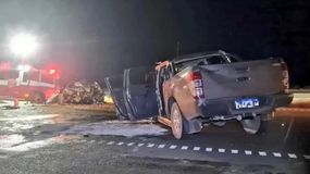 El empresario hotelero de Chubut, Walter March, chocó con su camioneta al VW Gol en el que viajaban un comerciante de Caleta Olivia con sus dos pequeñas hijas y su hermana.