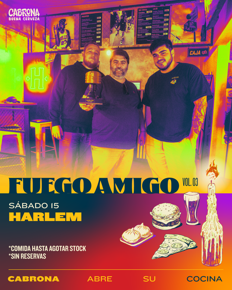 Harlem lleva su cocina a Cipolletti, el sábado 15 de noviembre Harlem lleva su cocina a Cipolletti, el sábado 15 de noviembre