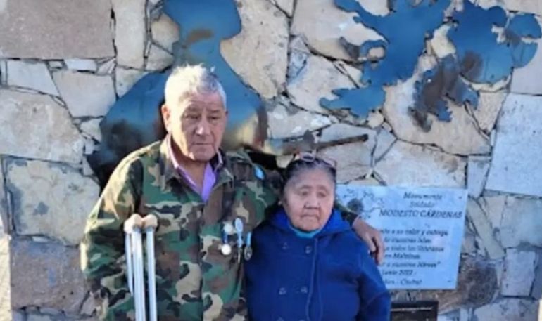 El ex combatiente en el pueblo donde nació y donde fue homenajeado. El ex combatiente en el pueblo donde nació y donde fue homenajeado.