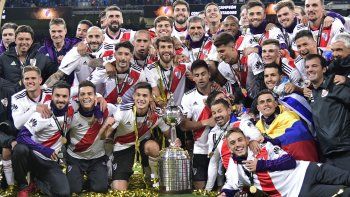 River festeja el séptimo aniversario de la final de Madrid ante Boca. River festeja el séptimo aniversario de la final de Madrid ante Boca.
