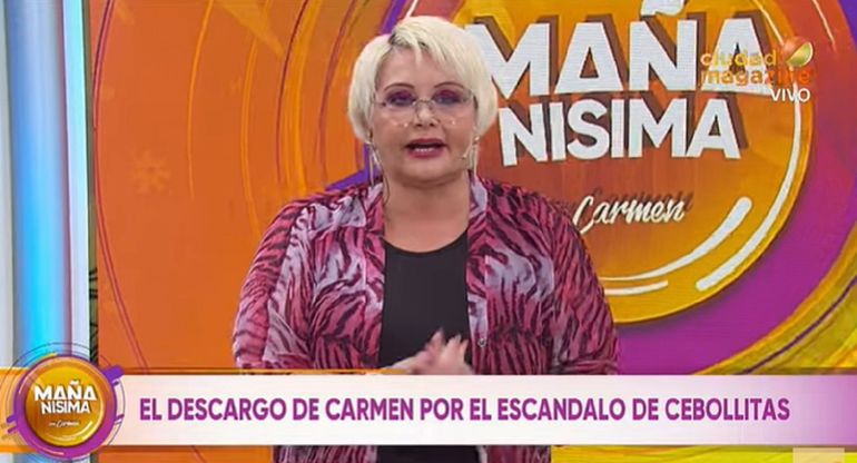 Carmen Barbieri pidió perdón por la discusión de Cebollitas