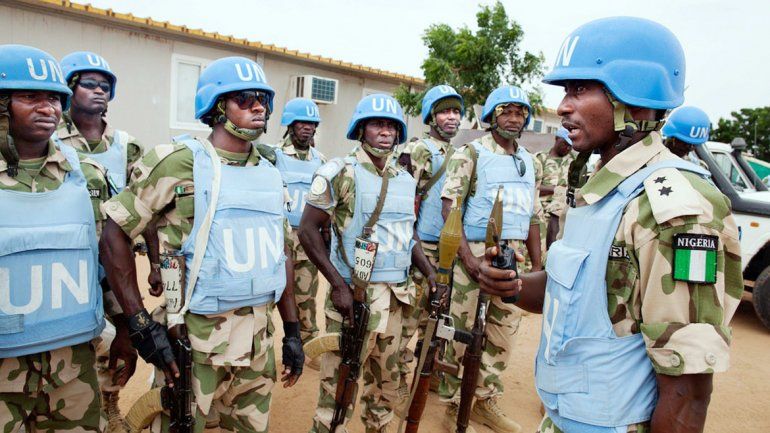 Cascos azules nigerianos en una misión de paz. Los soldados de ese país están entre los señalados.