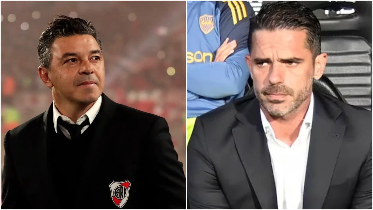 Marcelo Gallardo y Fernando Gago