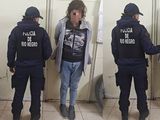 La mujer ladrona fue detenida dentro de la tienda de la calle La Esmeralda, a la que entró tras reventar la vidriera con un ladrillo. 