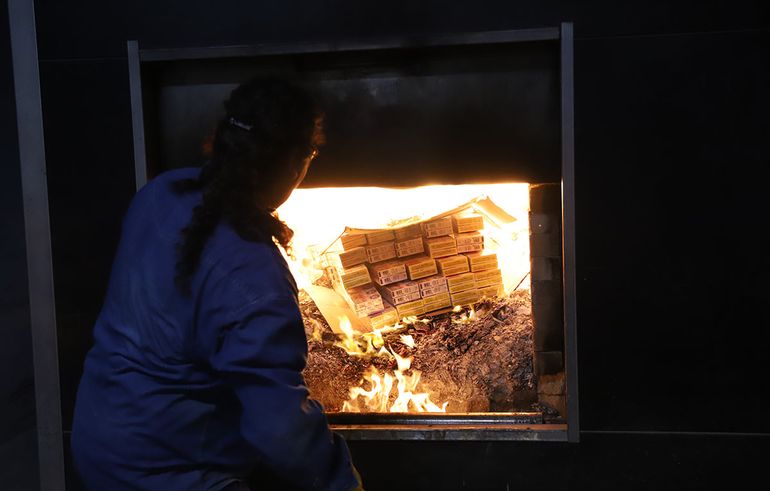 El operativo se desarrolló en el Cementario Central