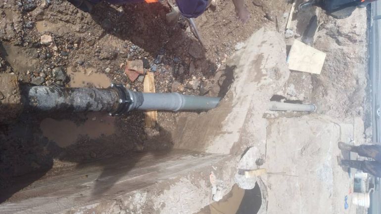 La obra se concluyó este viernes al mediodía.