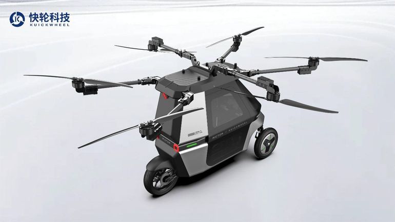 El Skyrider X6 despliega seis ejes y seis rotores eléctricos para volar hasta 20 minutos. El Skyrider X6 despliega seis ejes y seis rotores eléctricos para volar hasta 20 minutos.