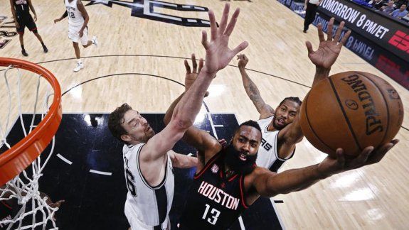 los spurs superaron a houston e igualaron la serie