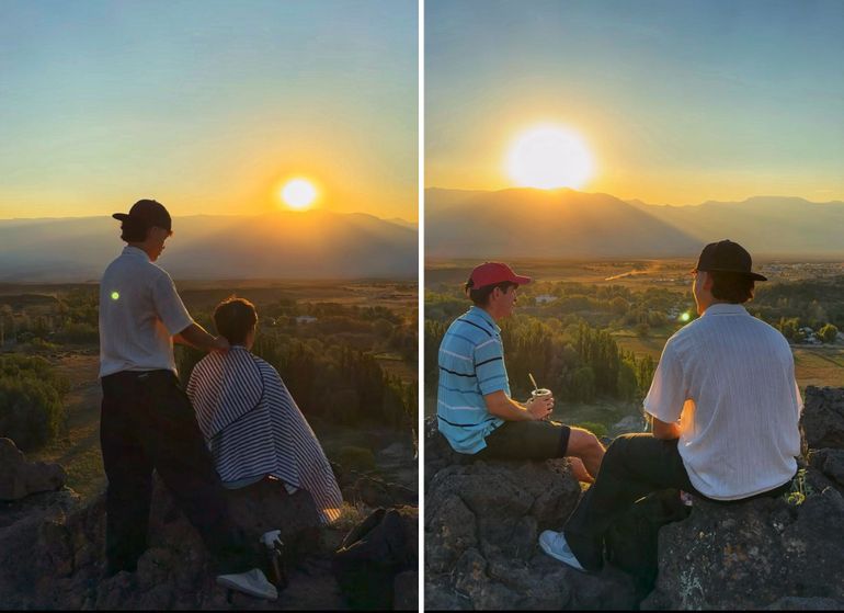 La novedosa iniciativa del barbero de Tricao Malal se viralizó en redes sociales.