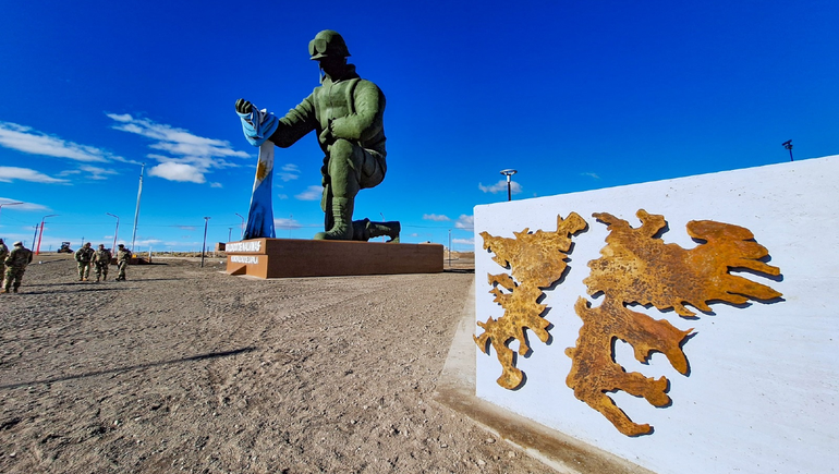 El monumento al Soldado de Malvinas en Zapala