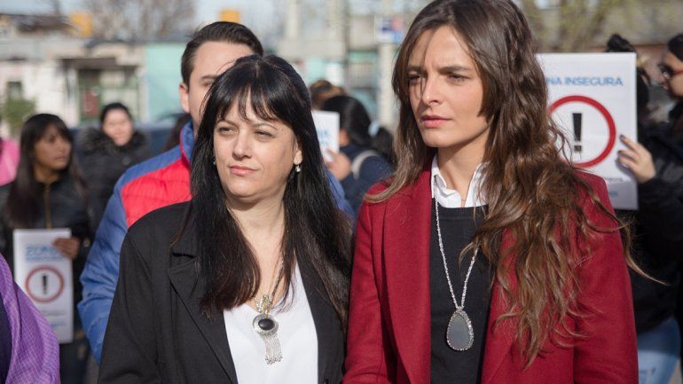 María Eugenia Mañueco junto a la concejal Mercedes Lamarca.