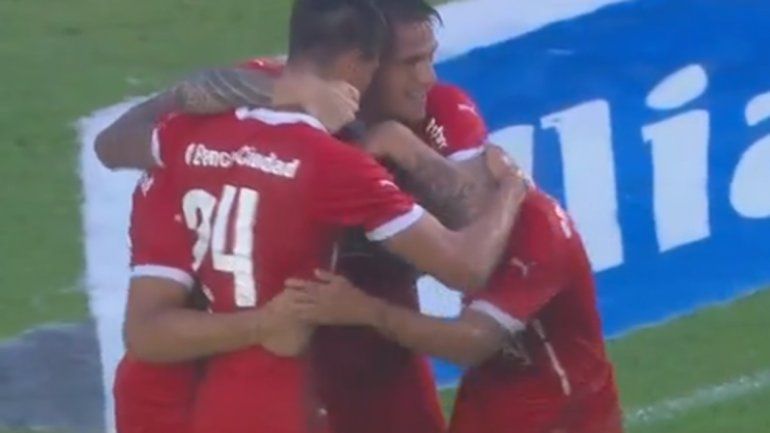 Independiente encontró la victoria sobre el final ante Belgrano