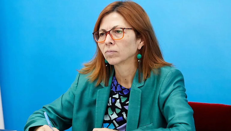 La presidenta del Banco Nación