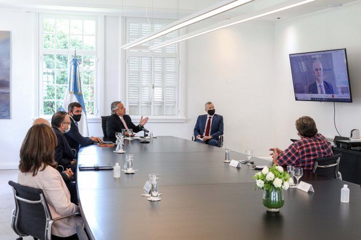 El presidente Alberto Fernández mantuvo un encuentro con el titular de Ford Argentina, Martín Galdeano.