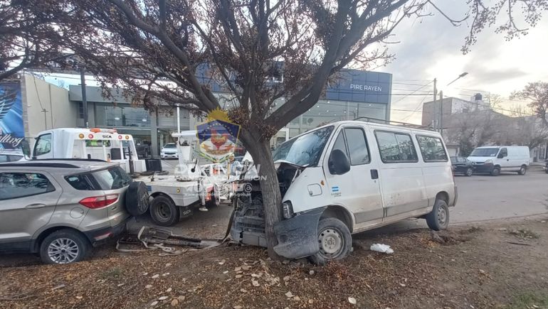 Le dolía la muela mientras manejaba y terminó contra un árbol