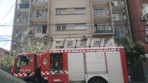 susto por el incendio en el balcon de un edificio centrico susto por el incendio en el balcon de un edificio centrico