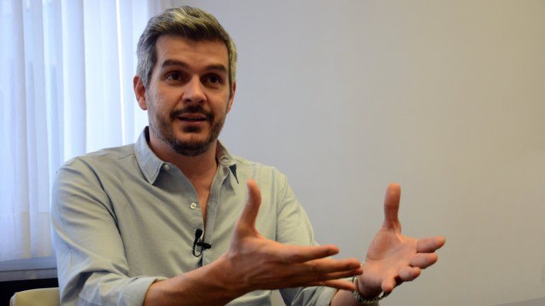 Peña durante la entrevista exclusiva con LM Neuquén. El jefe de Gabinete llegó a la ciudad para reunirse con el intendente Horacio Quiroga&nbsp; y darle su apoyo al candidato a diputado nacional de Cambiemos