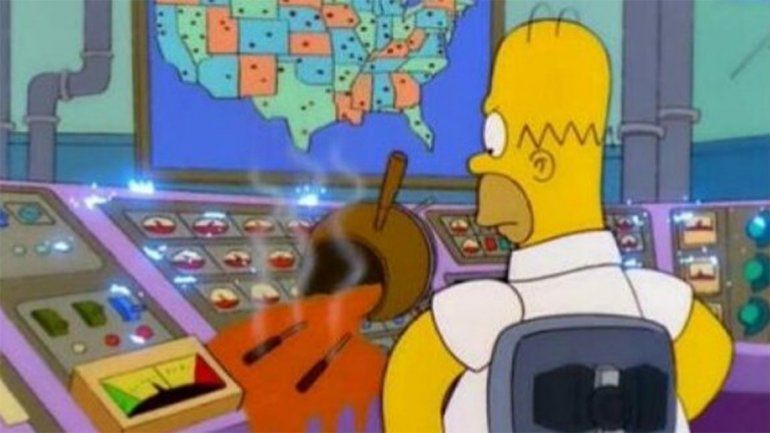 Los Simpsons y los celulares sin batería, los protagonistas de los memes por el apagón