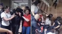 El estudiante de la UBA fue retirado de la facultaad en medio de gritos, forcejeos y momentos de tensión. El estudiante de la UBA fue retirado de la facultaad en medio de gritos, forcejeos y momentos de tensión.