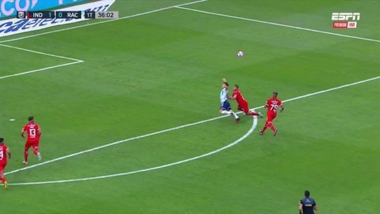 La gran polémica del clásico de Avellaneda: ¿era penal o tiro libre para Racing?