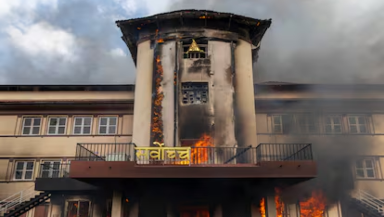 El incendio del hotel en Nepal