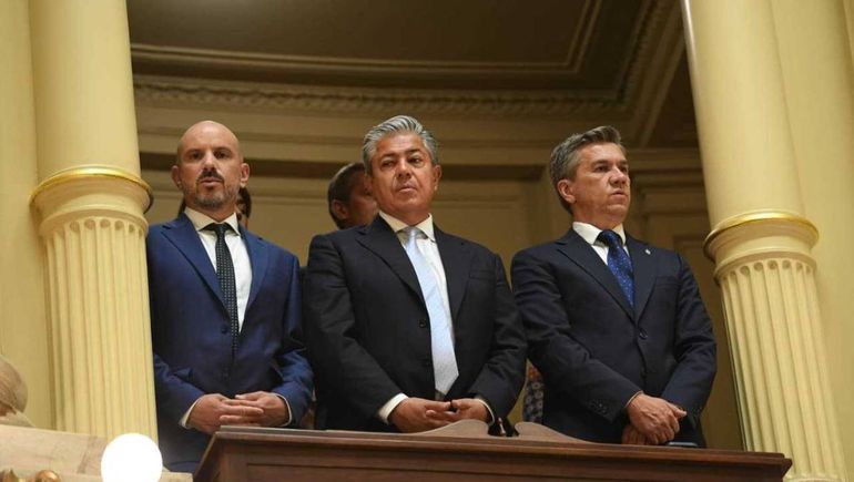 El Gobernador Rolando Figueroa, junto al ministro Jefe de Gabinete de la provincia, Juan Luis “Pepé” Ousset. El Gobernador Rolando Figueroa, junto al ministro Jefe de Gabinete de la provincia, Juan Luis “Pepé” Ousset.
