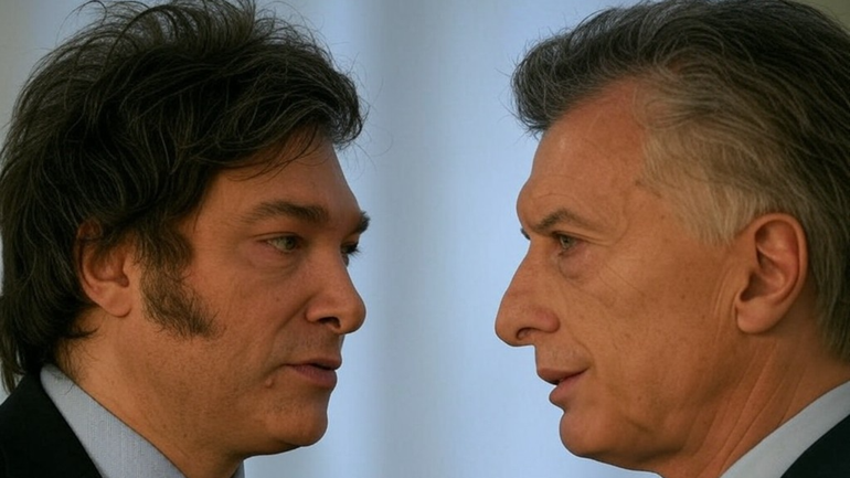 Javier Milei y Mauricio Macri