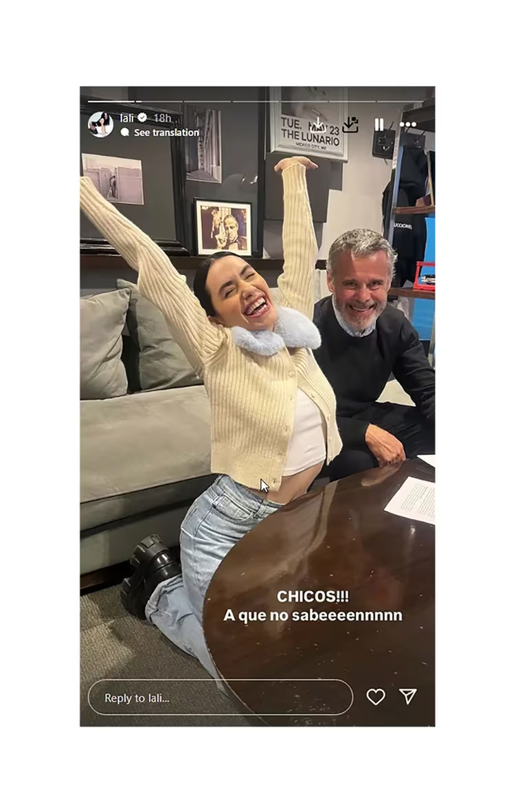 El posteo de Lali Espósito. El posteo de Lali Espósito.