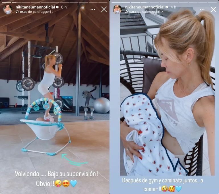 El entrenamiento de Nicole Neumann