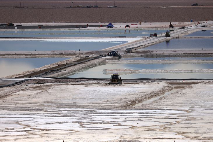 Vista general del proyecto de litio de Albemarle en Atacama