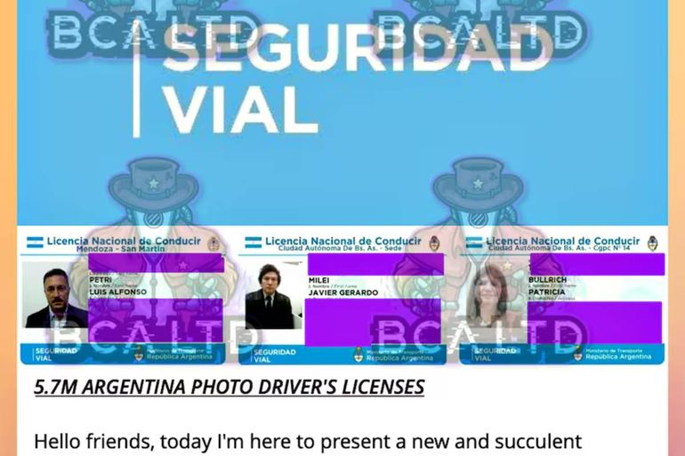 Hackearon la base de datos de las licencias de conducir del país y robó 5