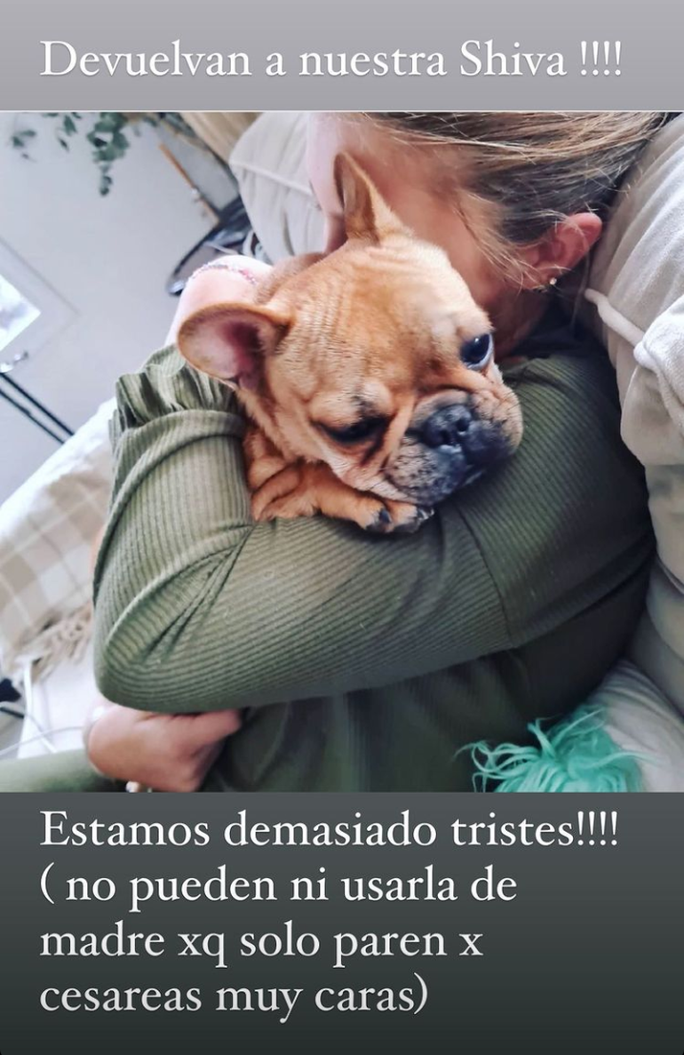 La modelo y sus hijas están muy tristes por el robo de Shiva y esperan encontrarla pronto.