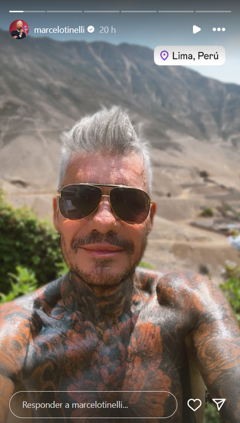 Marcelo Tinelli en Perú (marcelotinelli/instagram) Marcelo Tinelli en Perú (marcelotinelli/instagram)